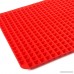 2 Pack Pyramid Silicone Baking Mat - Cooking Sheets for Biscuits Chicken Cakes Cookies Bread Muffins and More - Non-Stick Fat Reducing Mats for Healthy Cooking - 16 x 11.5 x 0.37 Inches - B01MR4WXCN